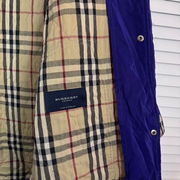 Burberry Quilted Barn Chore Jacket Coat Nova Check England Corduroy Collar Large - Picture 6 of 15